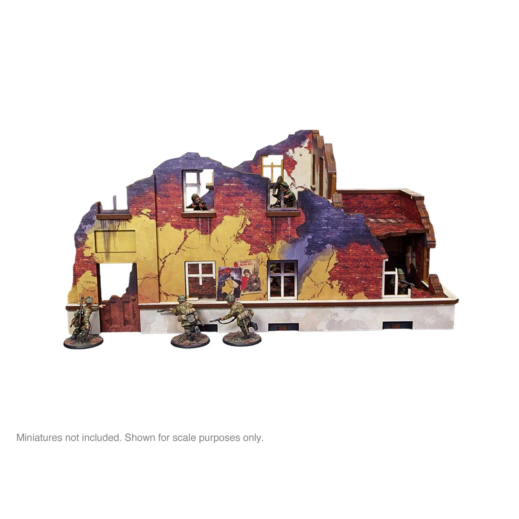 Pre-Painted WW2 Ostfront Stalingrad School Left (with balcony) - Image 11