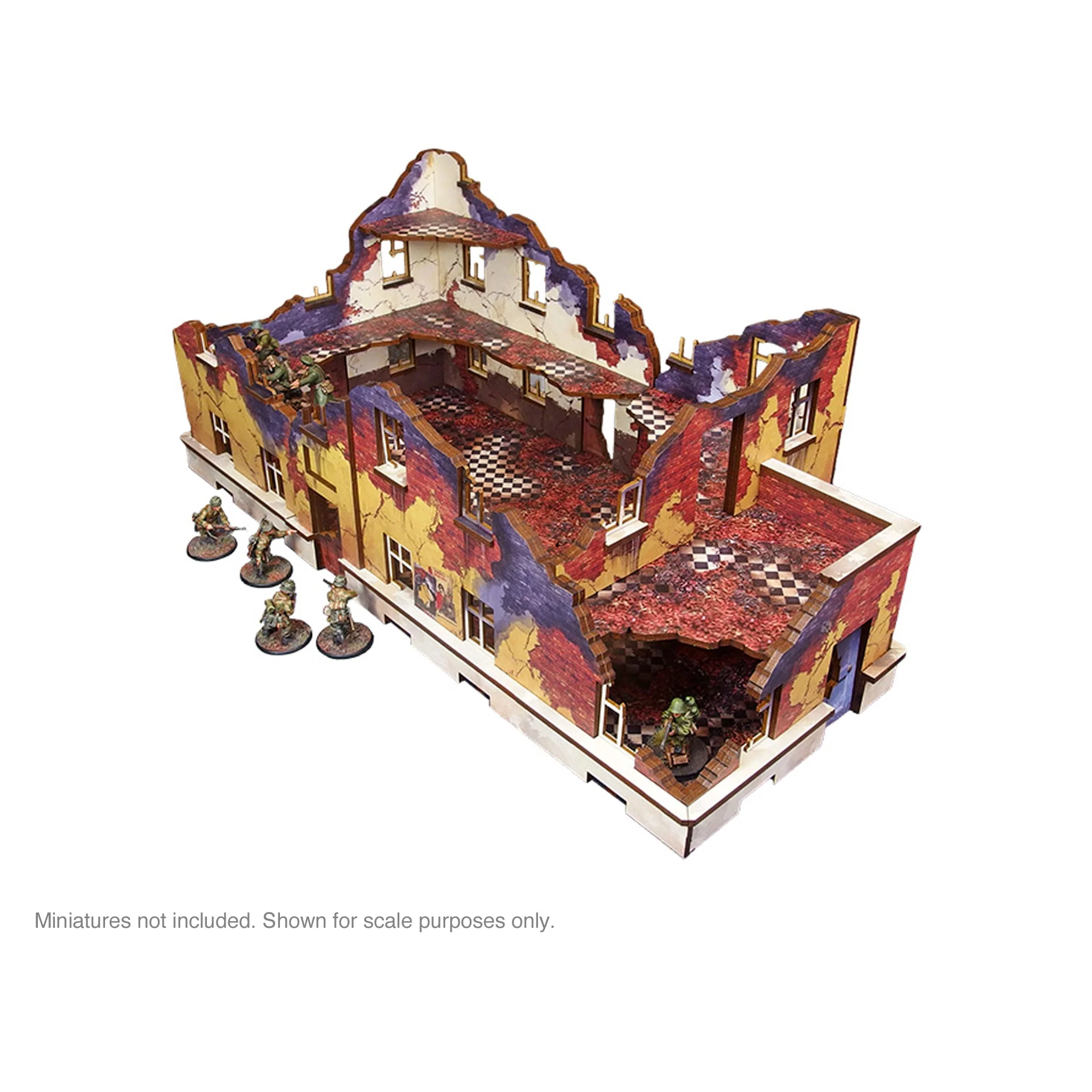 Pre-Painted WW2 Ostfront Stalingrad School Left (with balcony) - Image 2