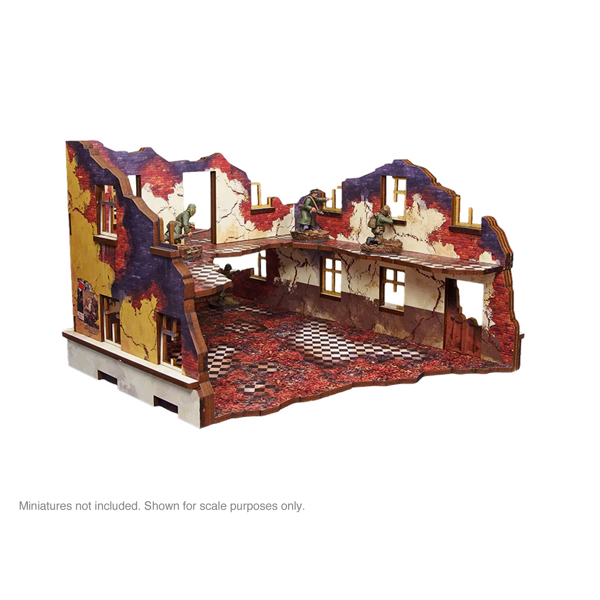 Pre-Painted WW2 Ostfront Stalingrad School Left (with balcony) - Image 8