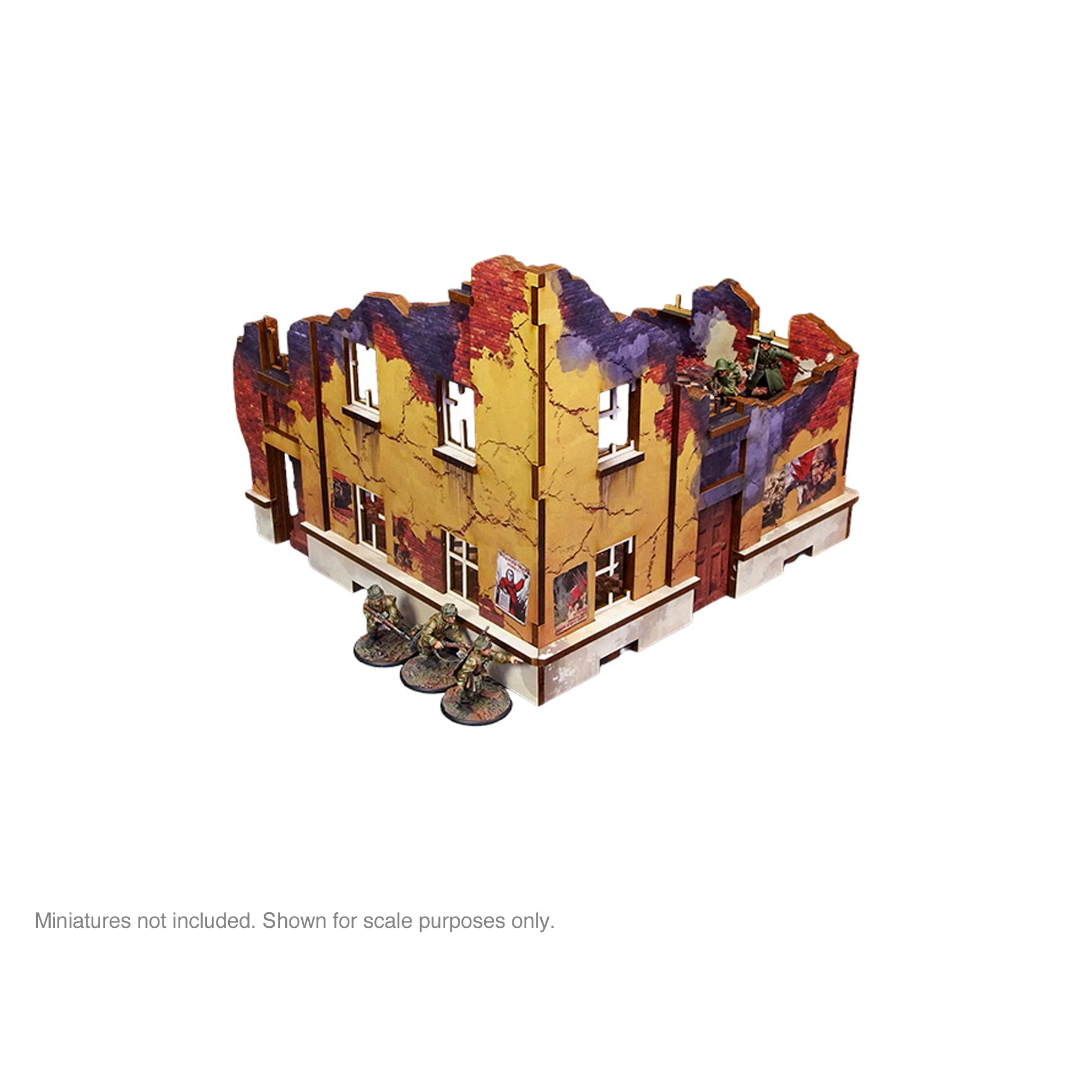 Pre-Painted WW2 Ostfront Stalingrad School Right (with 3rd floor)