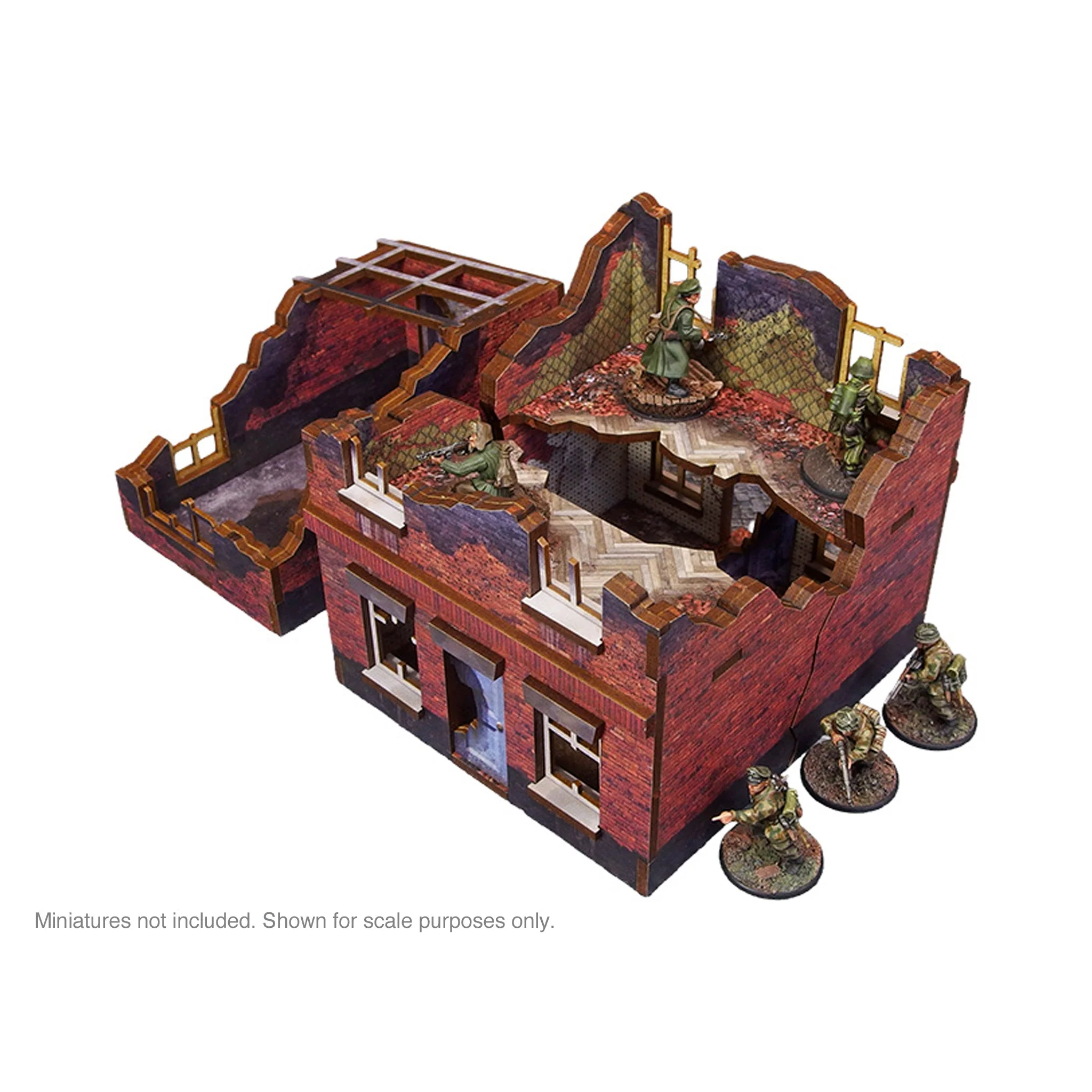 Pre-Painted WW2 Ostfront Stalingrad Small House (with garage) - Image 2