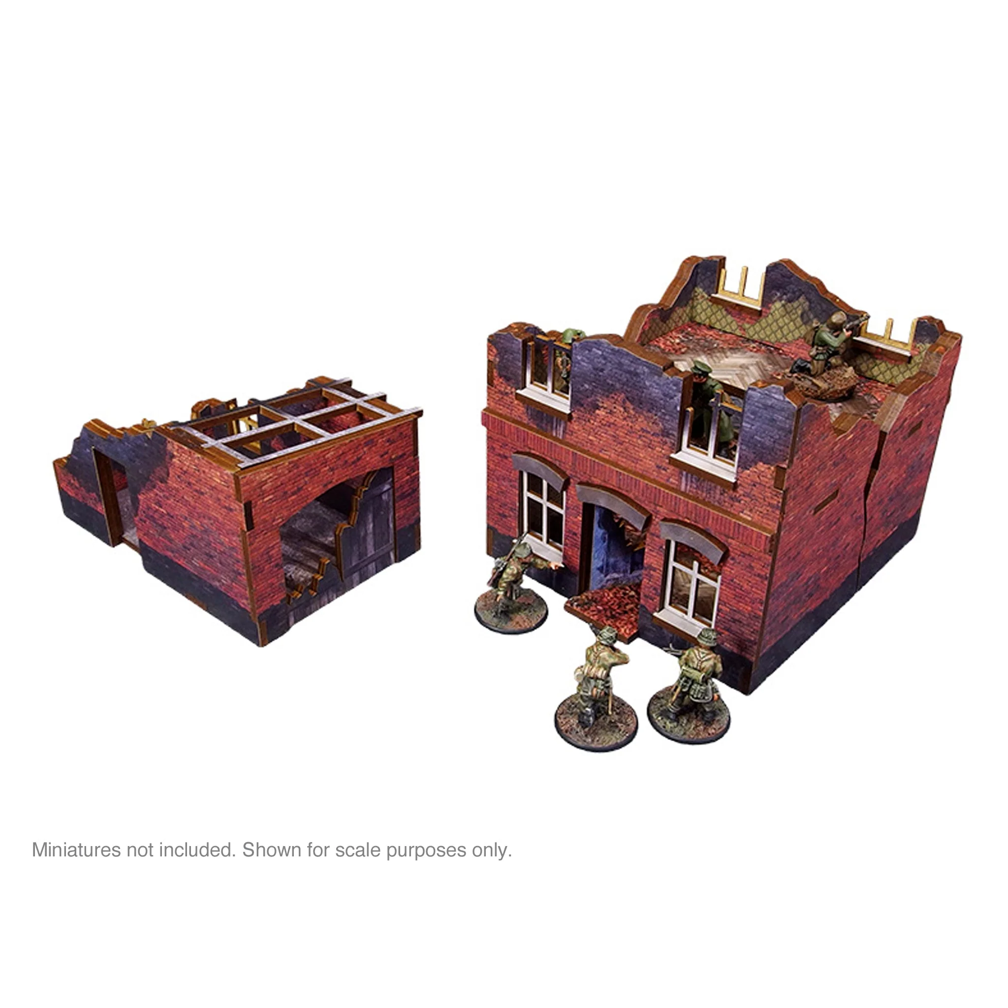 Pre-Painted WW2 Ostfront Stalingrad Small House (with garage) - Image 4