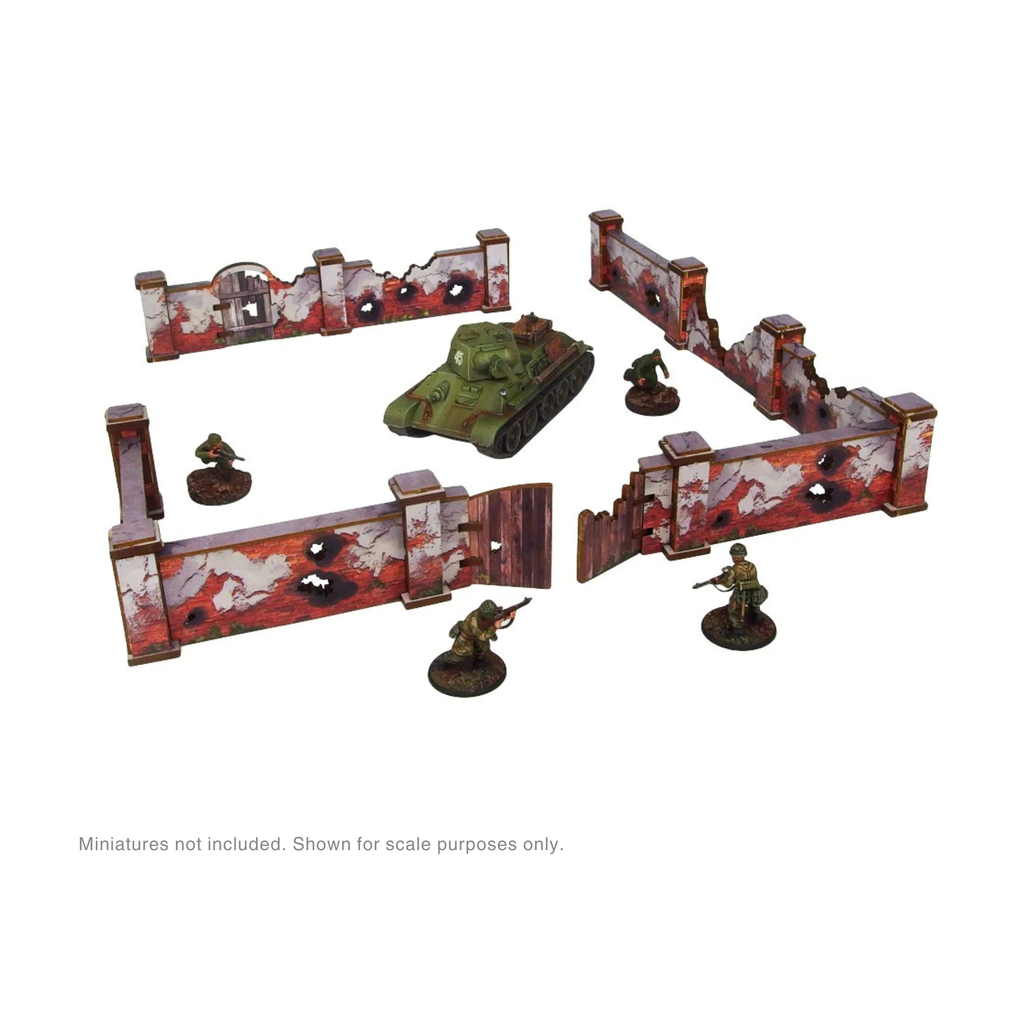 Pre-Painted WW2 Ostfront Stalingrad Walls High