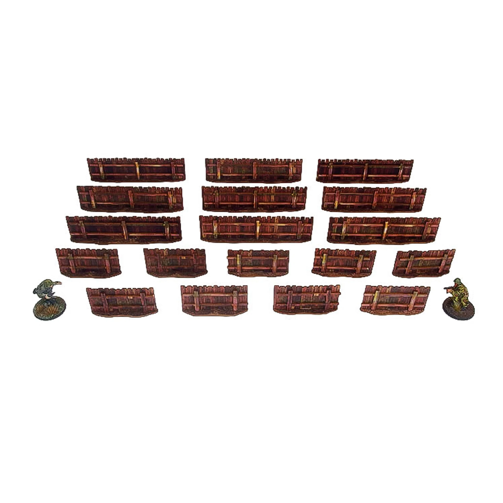 Pre-Painted WW2 Ostfront Village Low Fence - Image 2