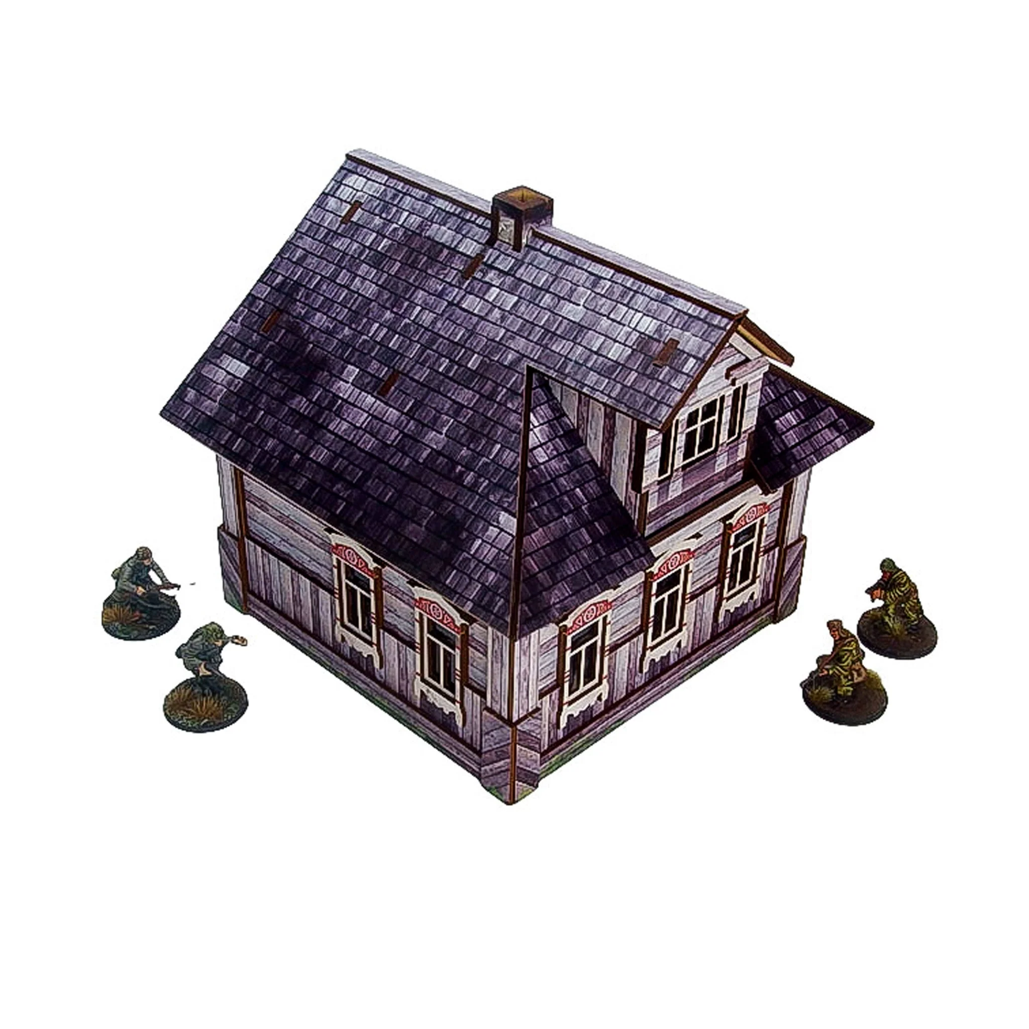 Pre-Painted WW2 Ostfront Village Whitewashed Dacha - Image 2