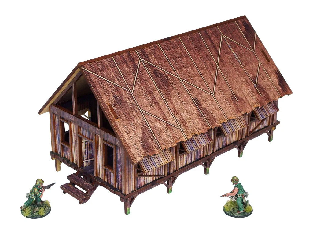 Pre-Painted WW2 Pacific Barracks (1) - Image 5