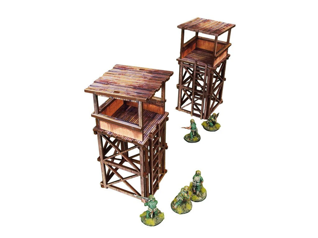 Pre-Painted WW2 Pacific Guard Tower (2)