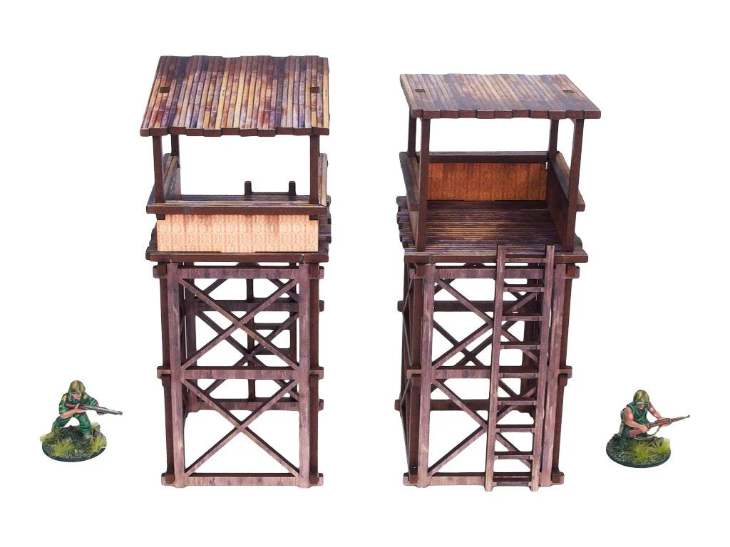 Pre-Painted WW2 Pacific Guard Tower (2) - Image 4
