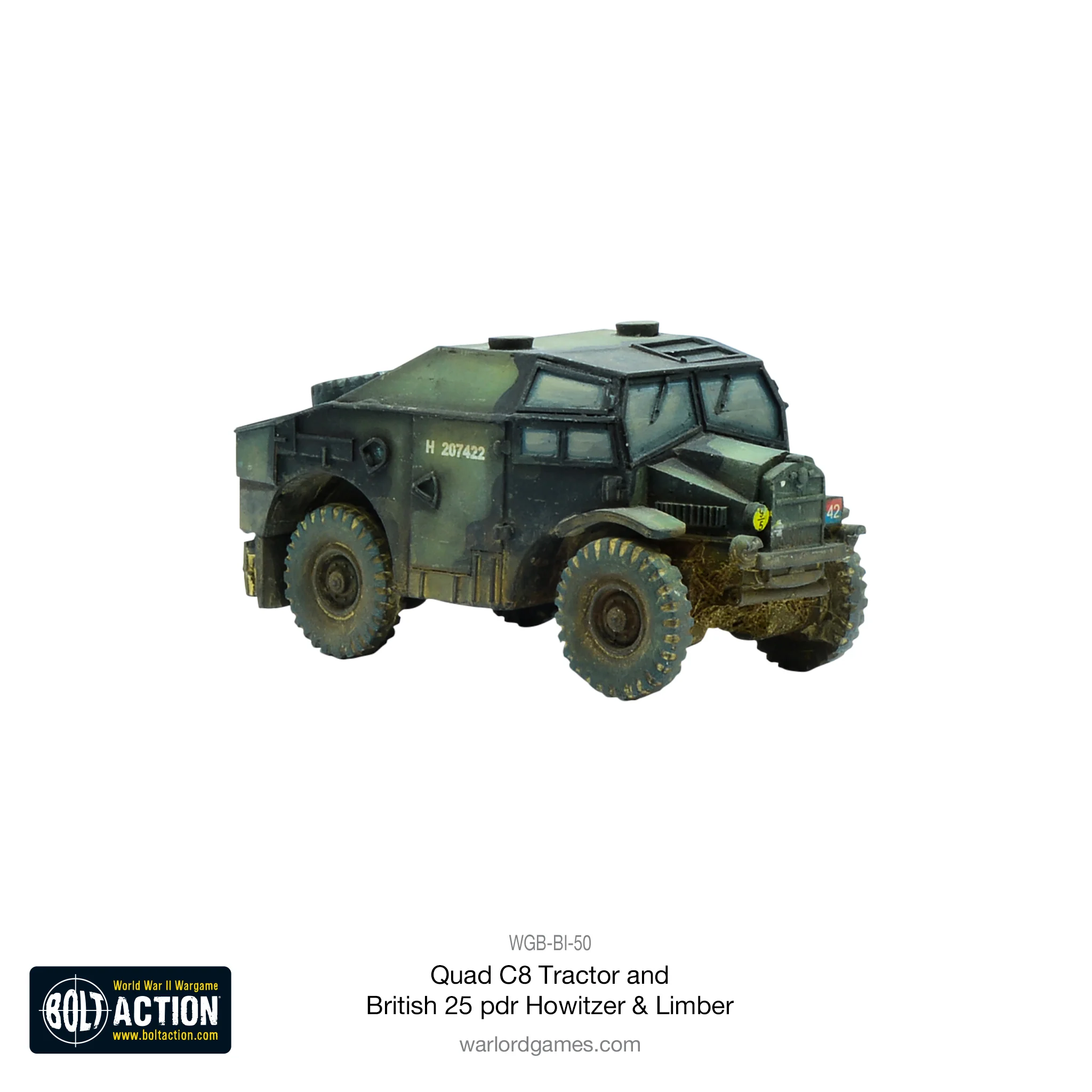 Quad C8 Tractor and British 25 pdr Howitzer & Limber - Image 4