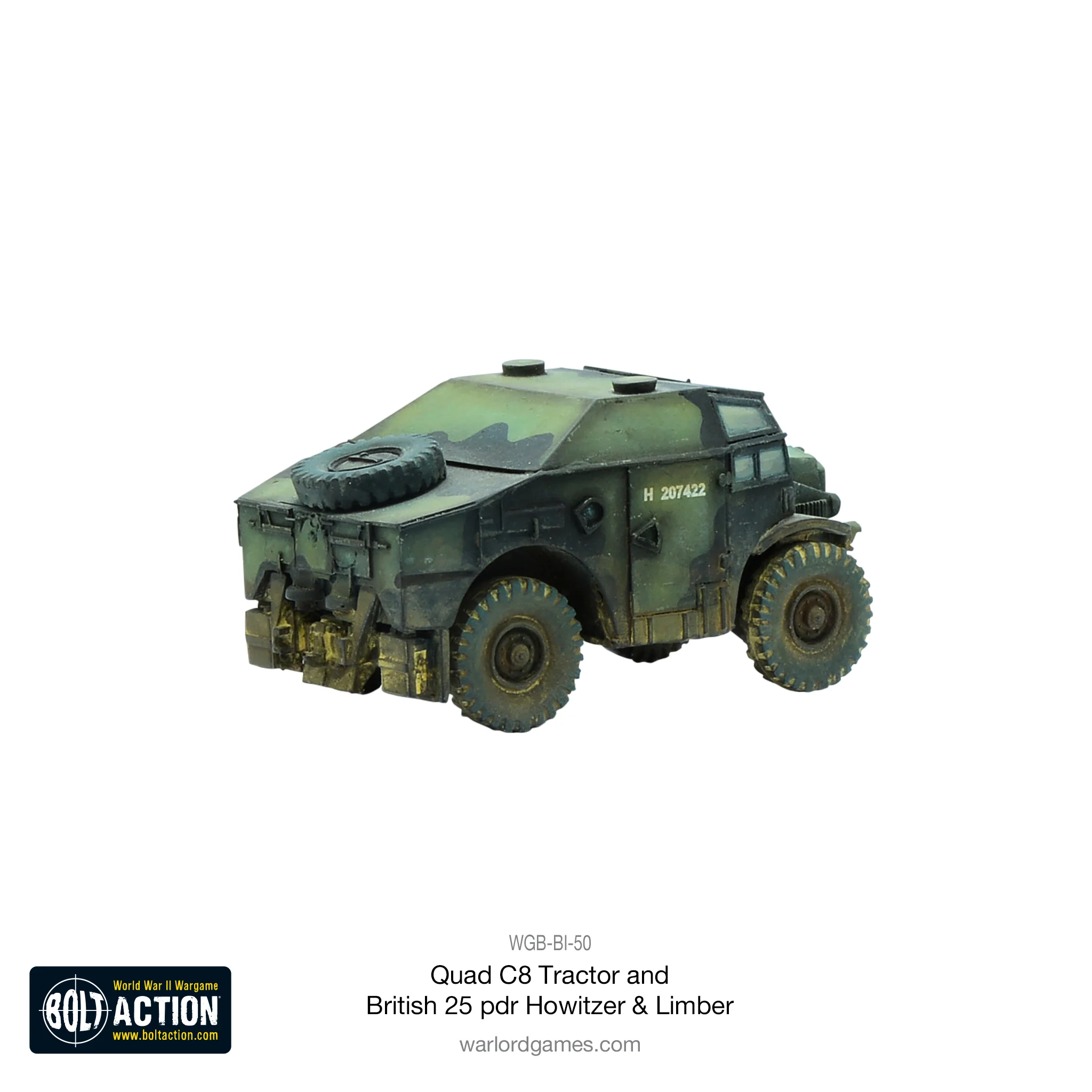 Quad C8 Tractor and British 25 pdr Howitzer & Limber - Image 5