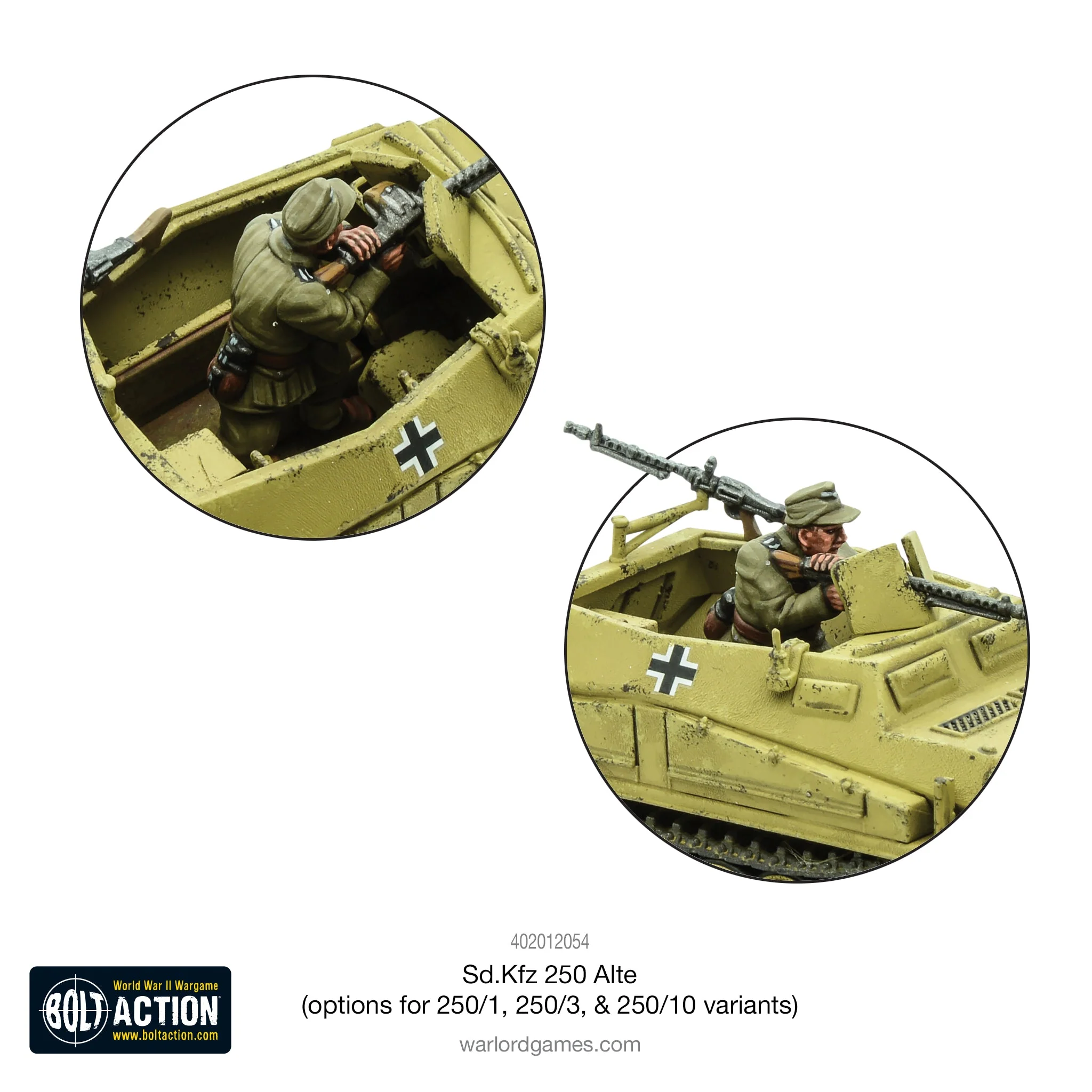 Sd.Kfz 250 (Alte) half-track (options to make 250/1, 250/3 or 250/10 variants) - Image 16