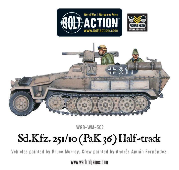 Sd.Kfz 251/10 half-track (3.7cm PaK) plastic boxed set - Image 3