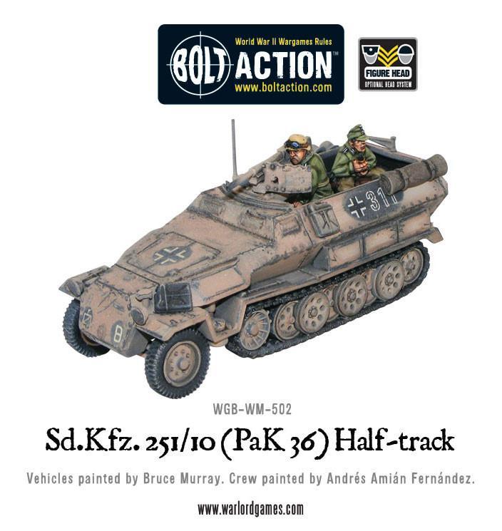 Sd.Kfz 251/10 half-track (3.7cm PaK) plastic boxed set - Image 4