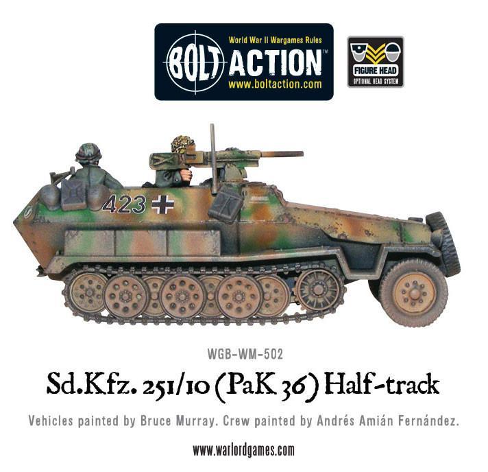 Sd.Kfz 251/10 half-track (3.7cm PaK) plastic boxed set - Image 5