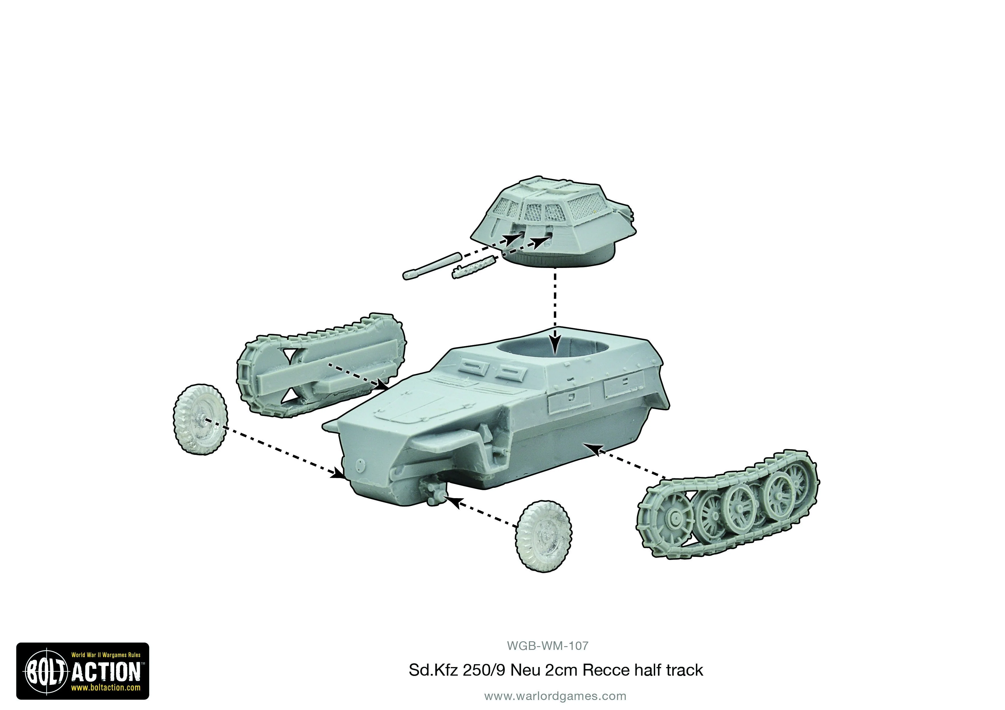 Sd.Kfz 250/9 Neu 2cm Recce half track - Image 5