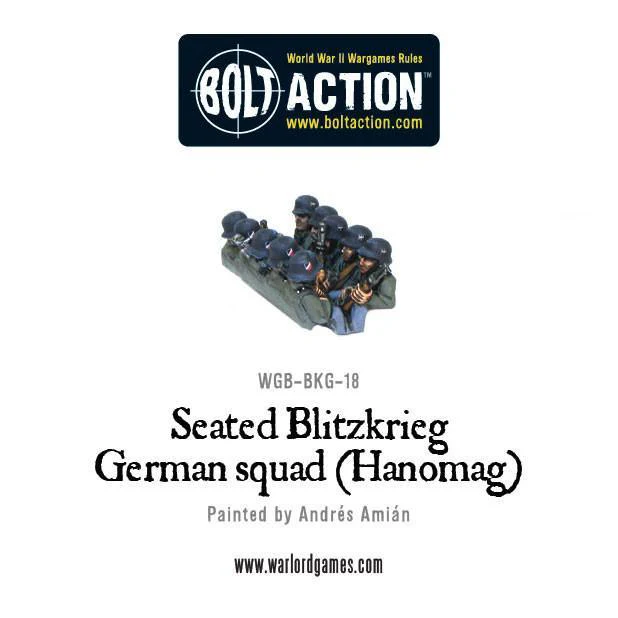 Seated Blitzkrieg German squad (Hanomag) - Image 2