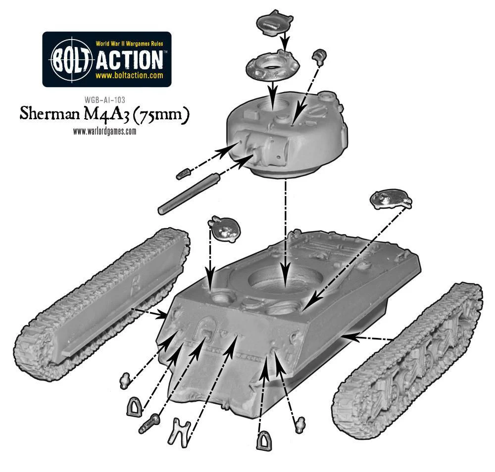 Sherman M4A3 75mm Tank - Image 4