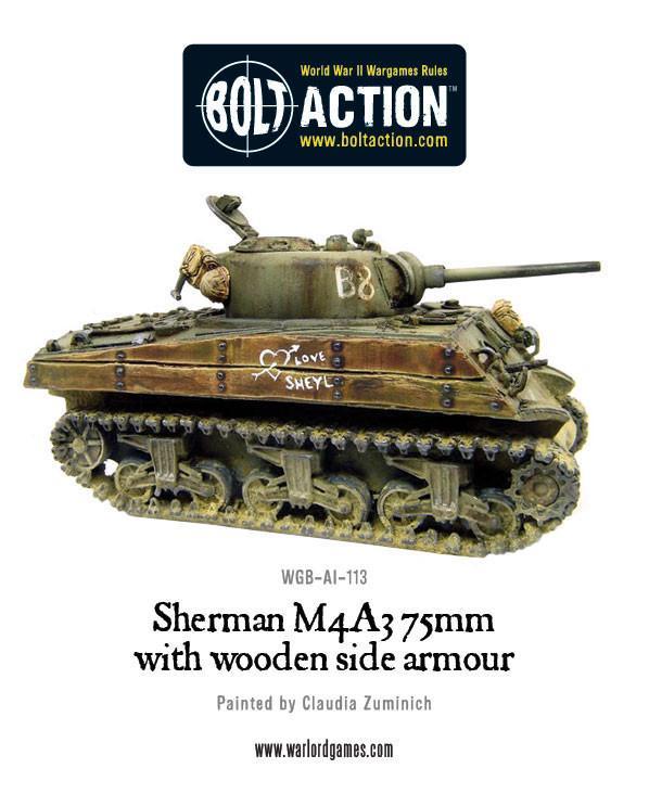 Sherman M4A3 (75mm) with wooden armour - Image 4