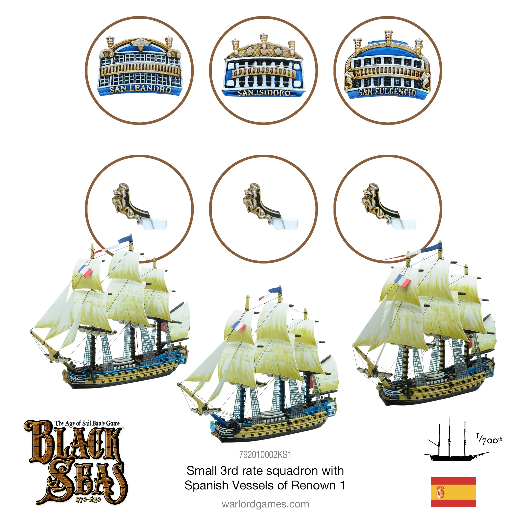 Small 3rd rate squadron with Spanish Vessels of Renown 1 - Image 2