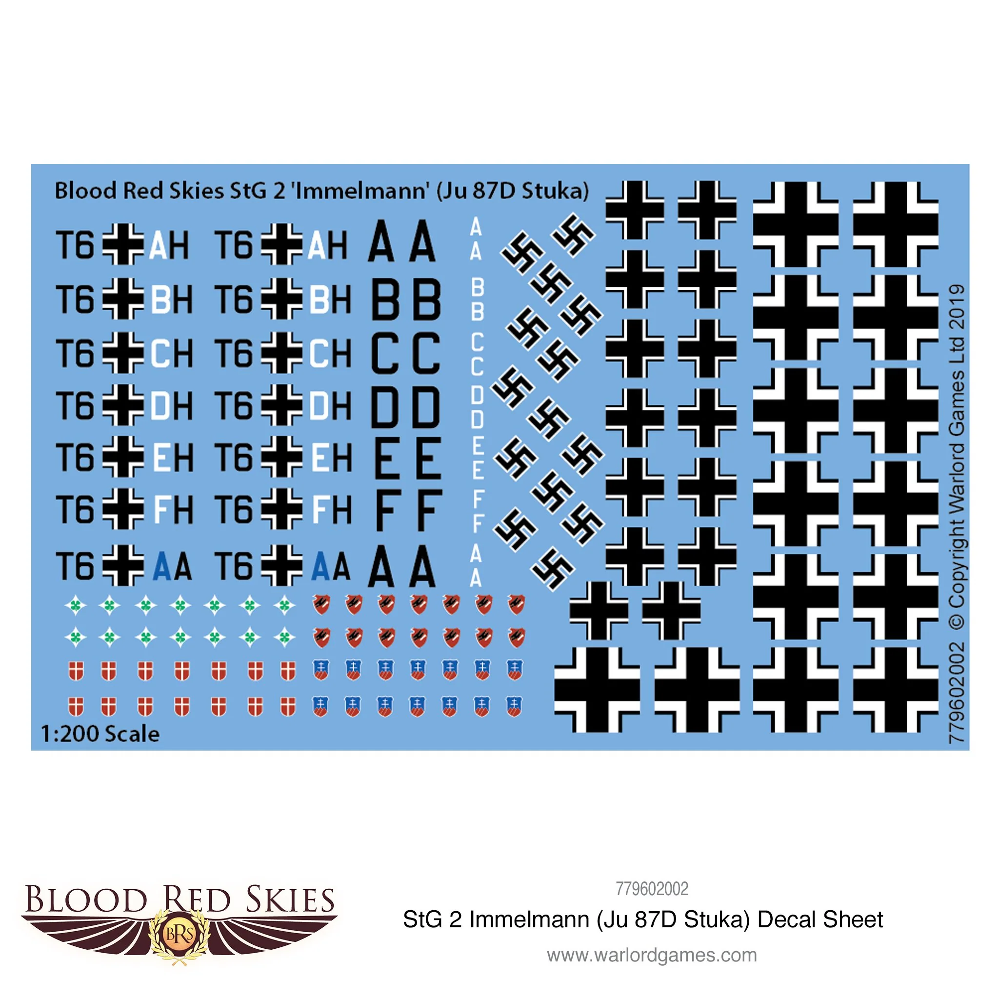 StG 2 Immelmann (Ju 87D Stuka) decal sheet