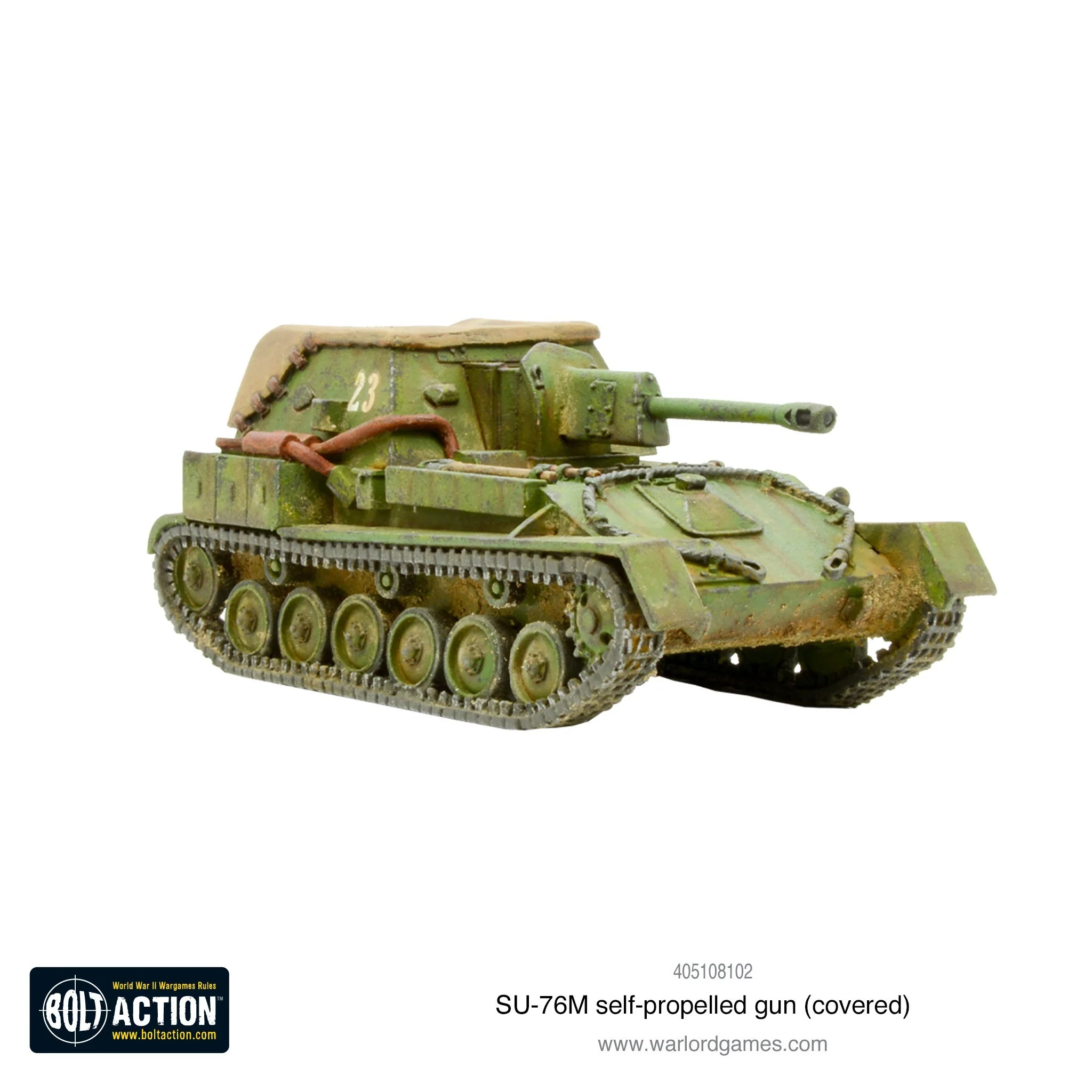 SU-76M self-propelled gun (covered) - Image 2