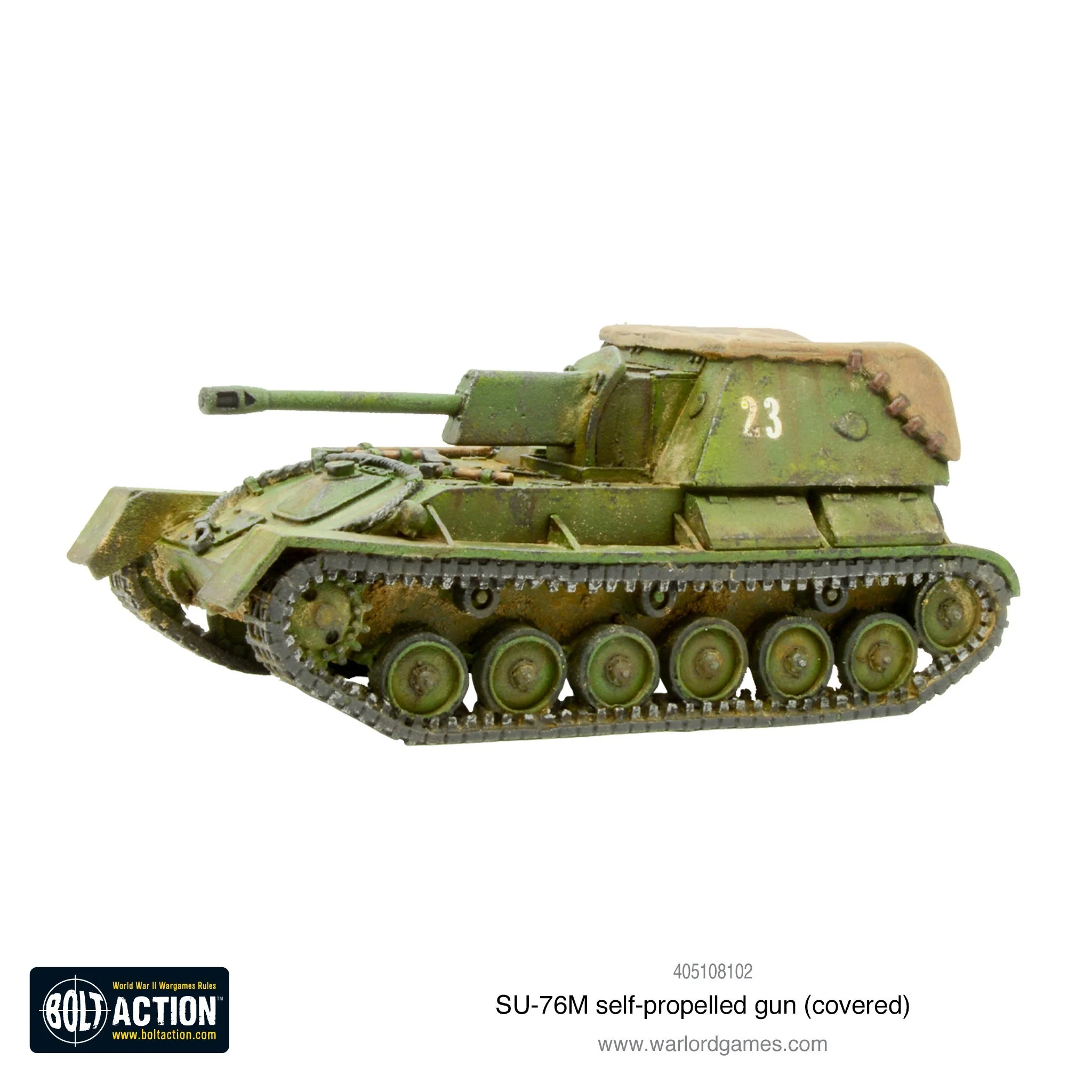 SU-76M self-propelled gun (covered) - Image 3