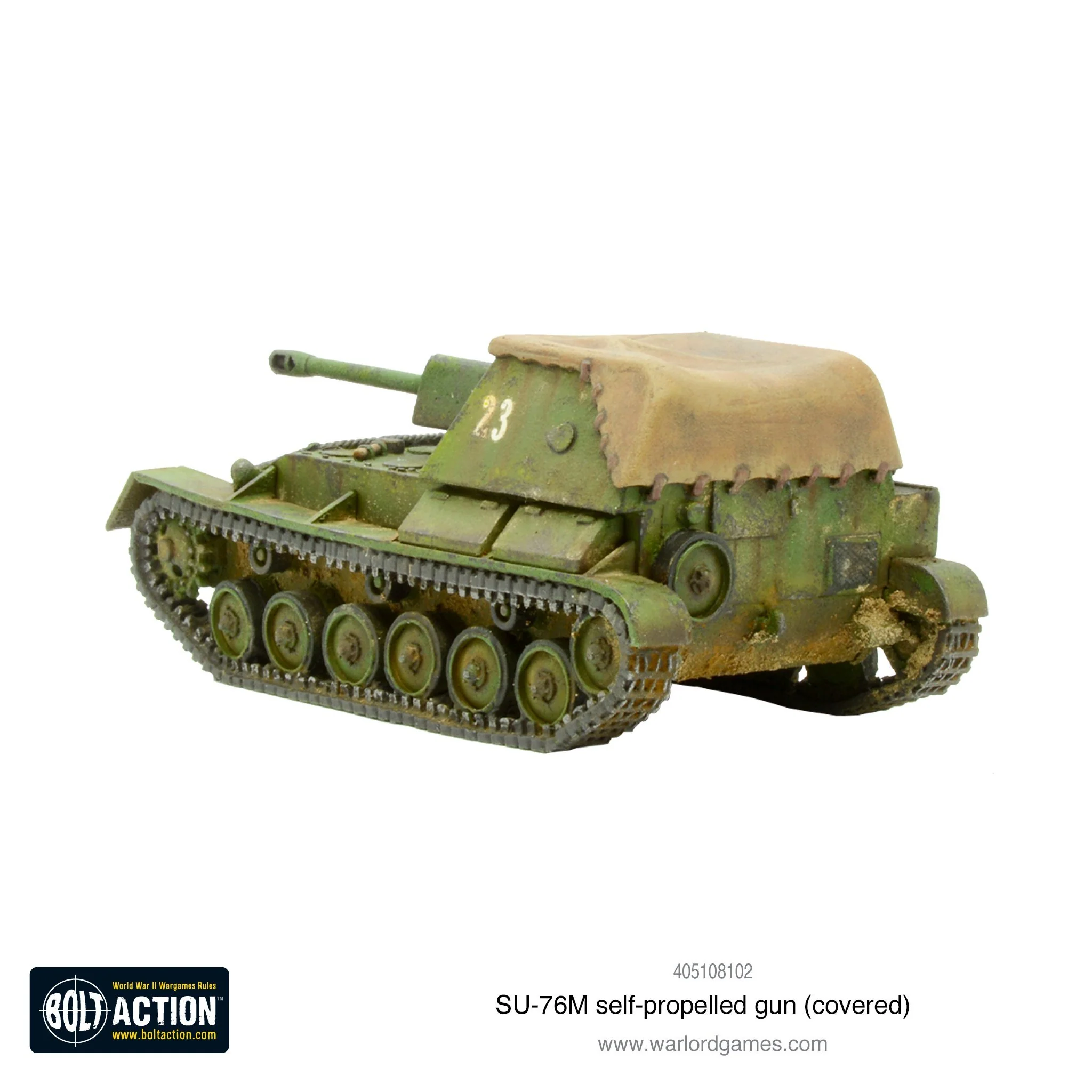 SU-76M self-propelled gun (covered) - Image 4