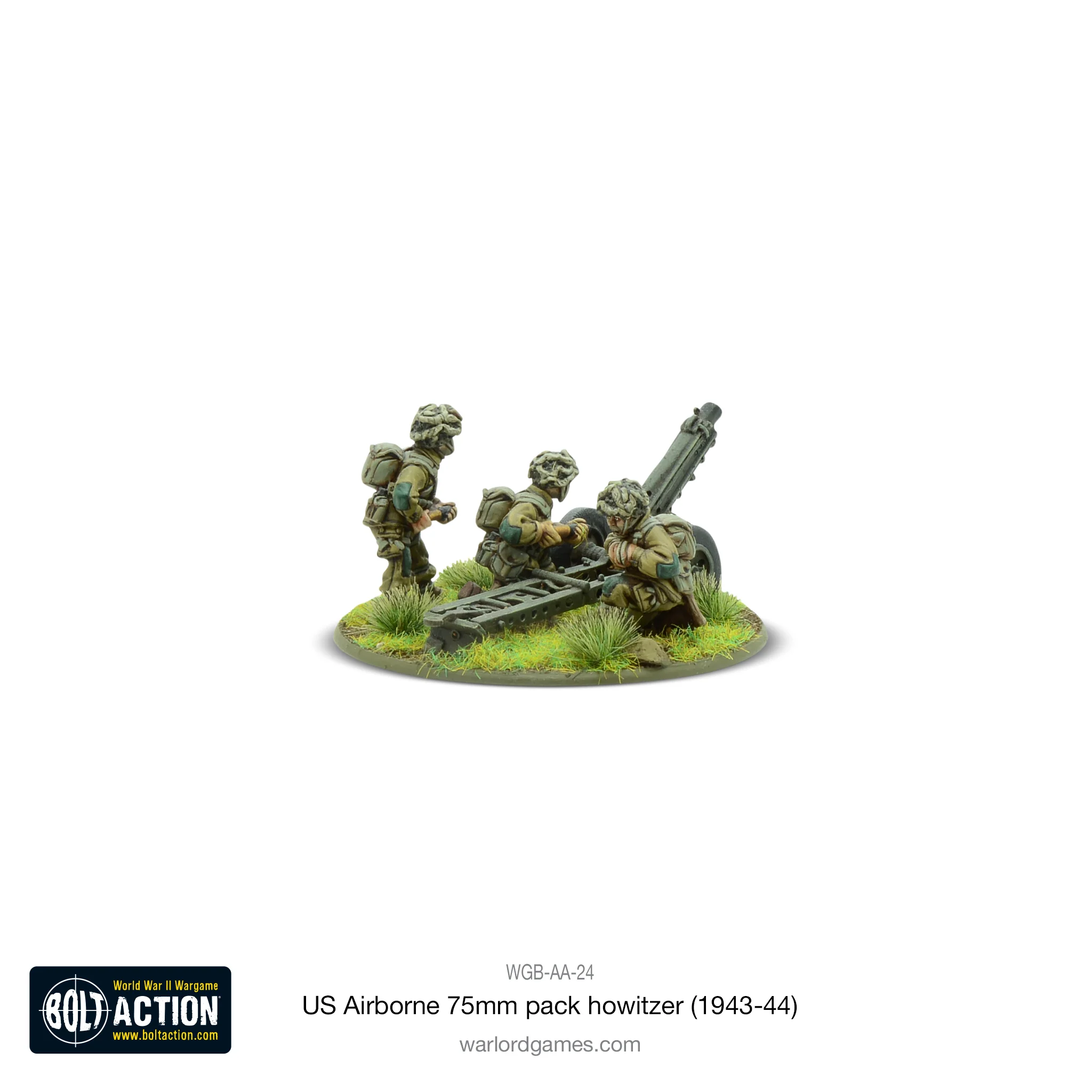 US Airborne 75mm pack howitzer light artillery - Image 3