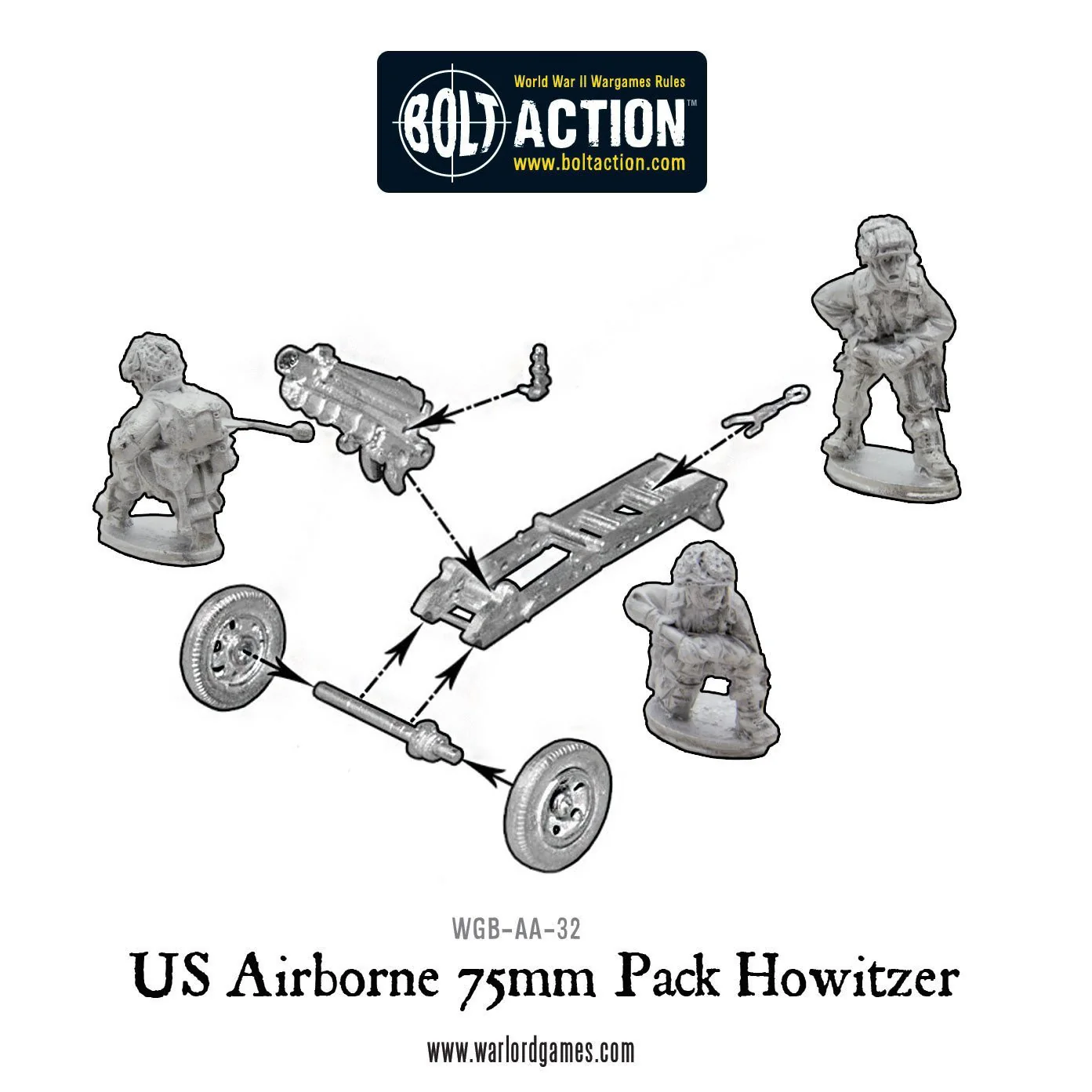 US Airborne 75mm pack howitzer light artillery - Image 4
