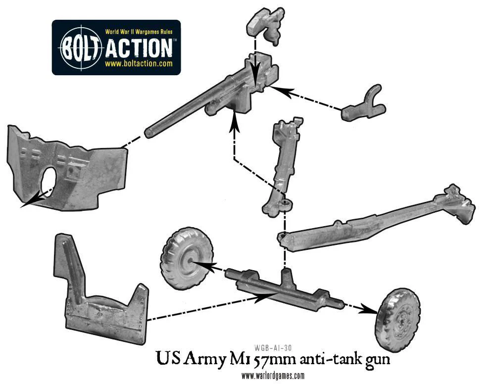 US Army M1 57mm anti-tank gun - Image 3