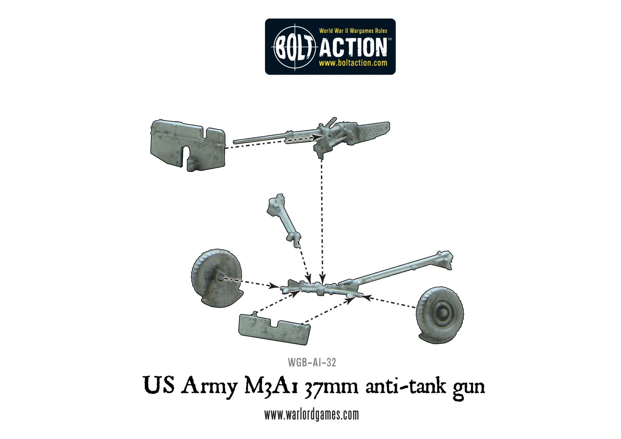 US Army M3A1 37mm anti-tank gun - Image 4