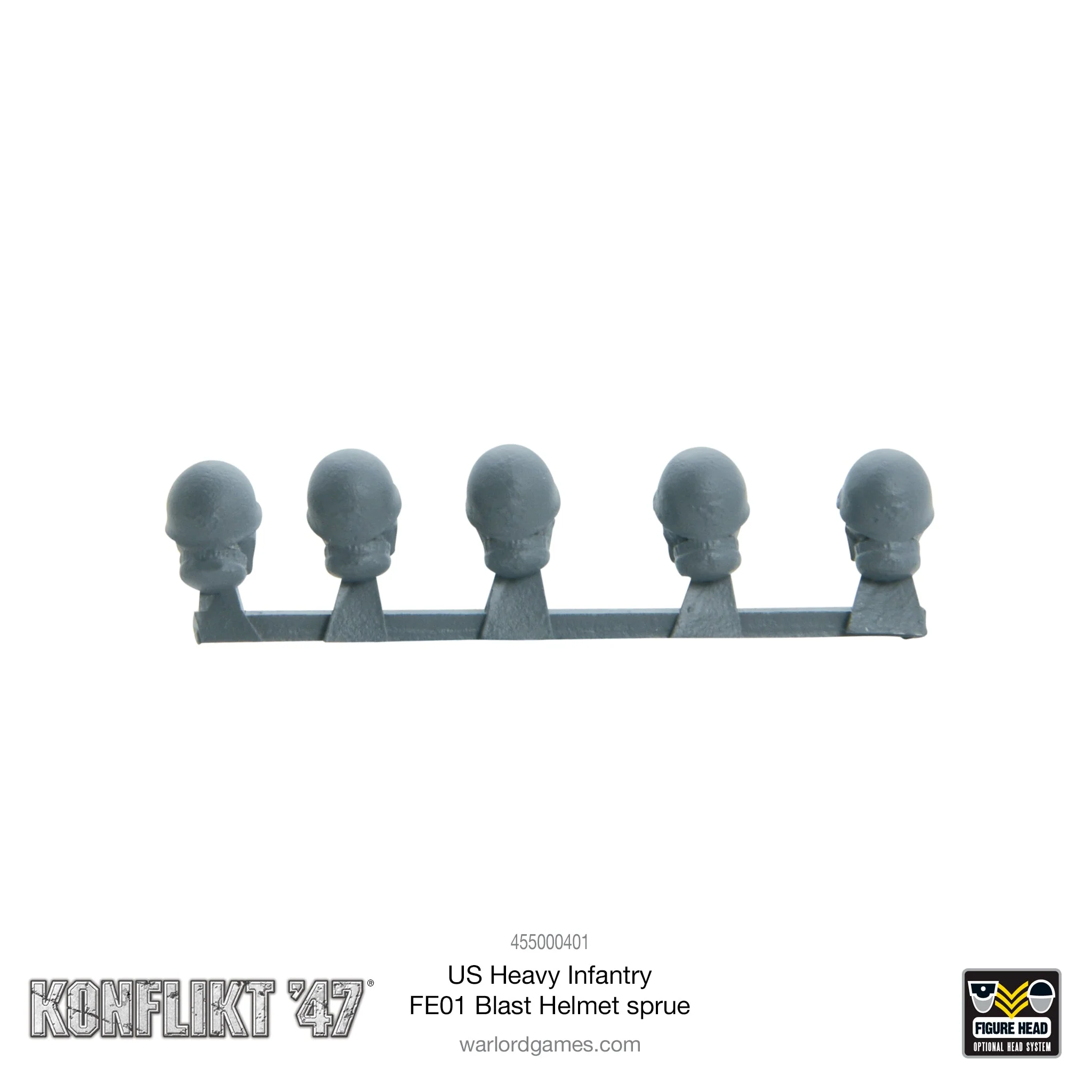 US Heavy Infantry FE01 Blast Helmet sprue - Image 2