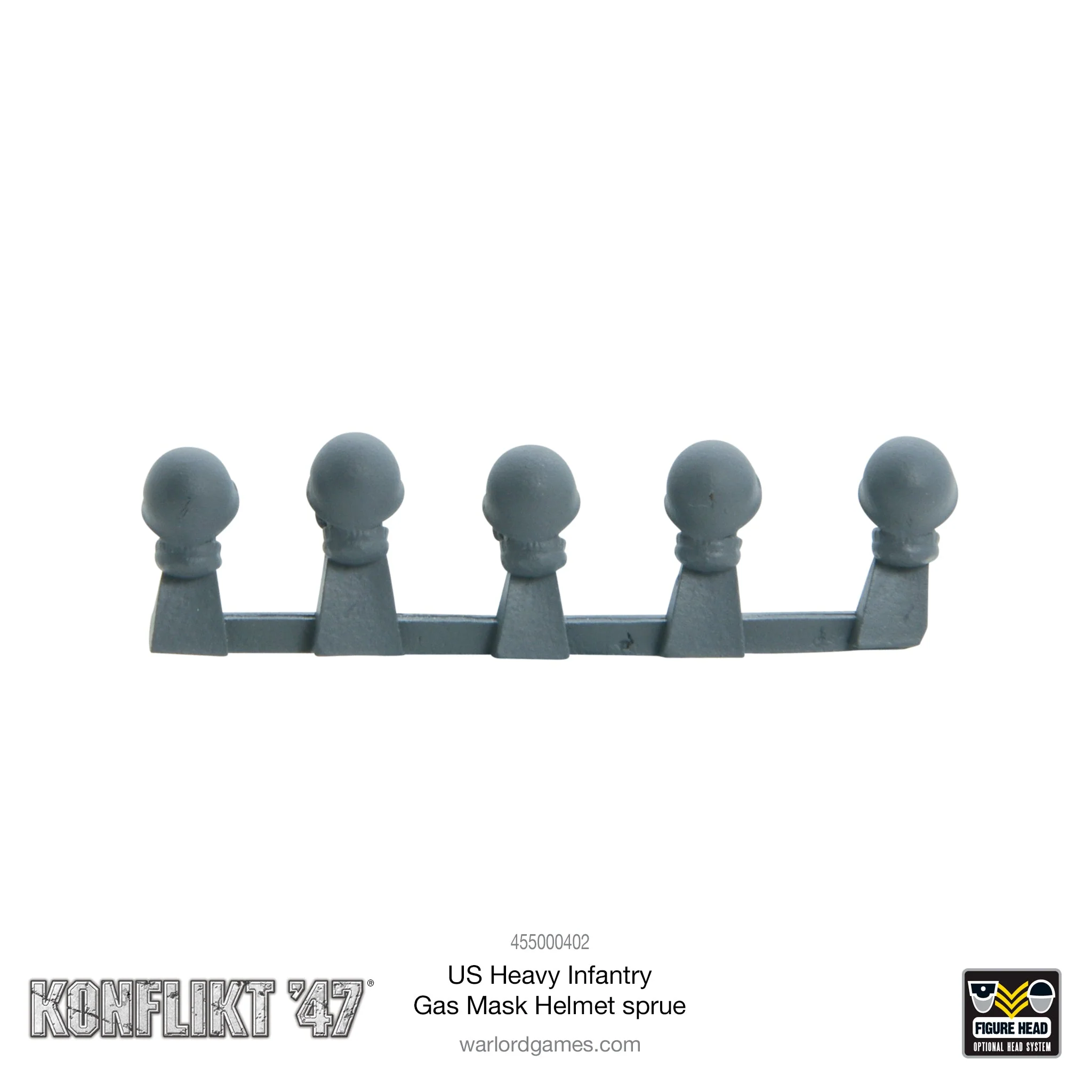 US Heavy Infantry Gas mask helmet sprue - Image 2