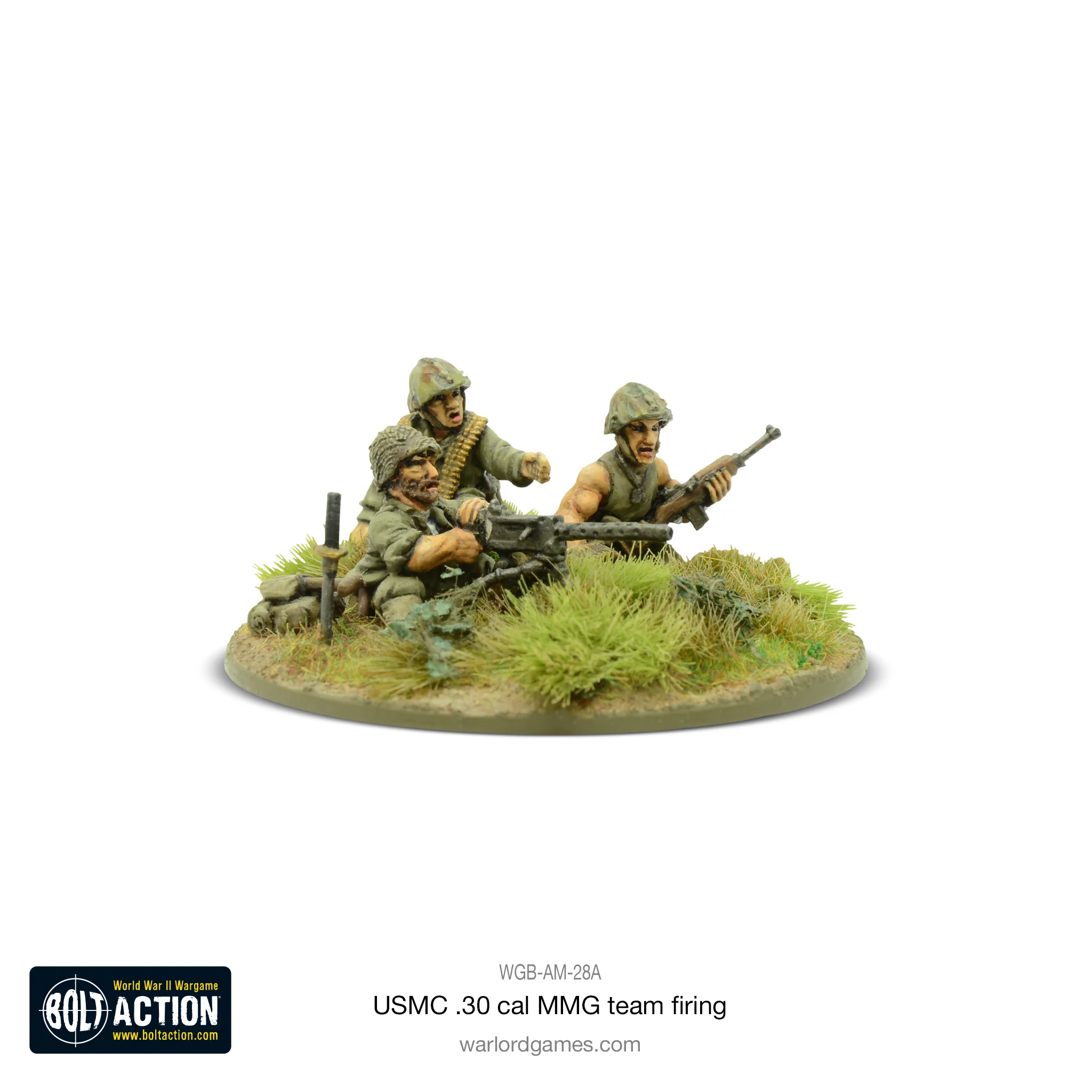 USMC 30 Cal MMG team firing