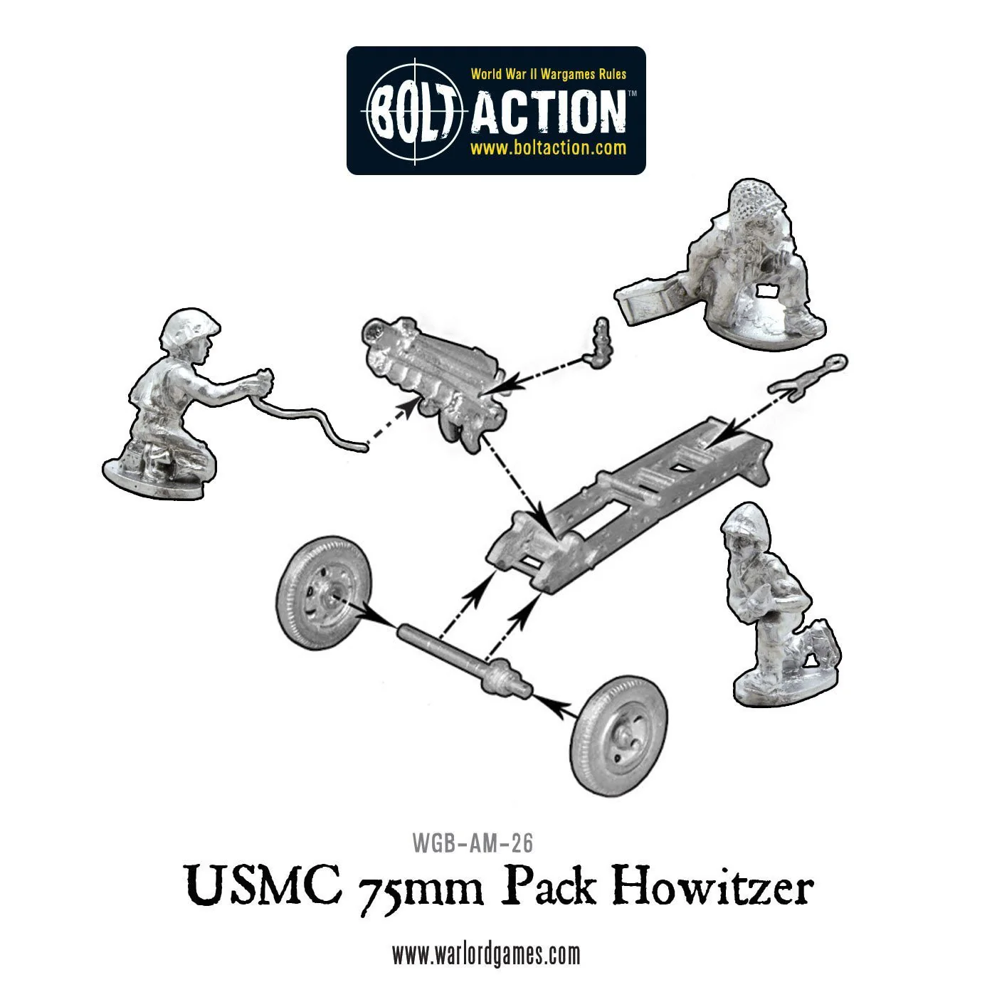 USMC 75mm pack howitzer light artillery - Image 4