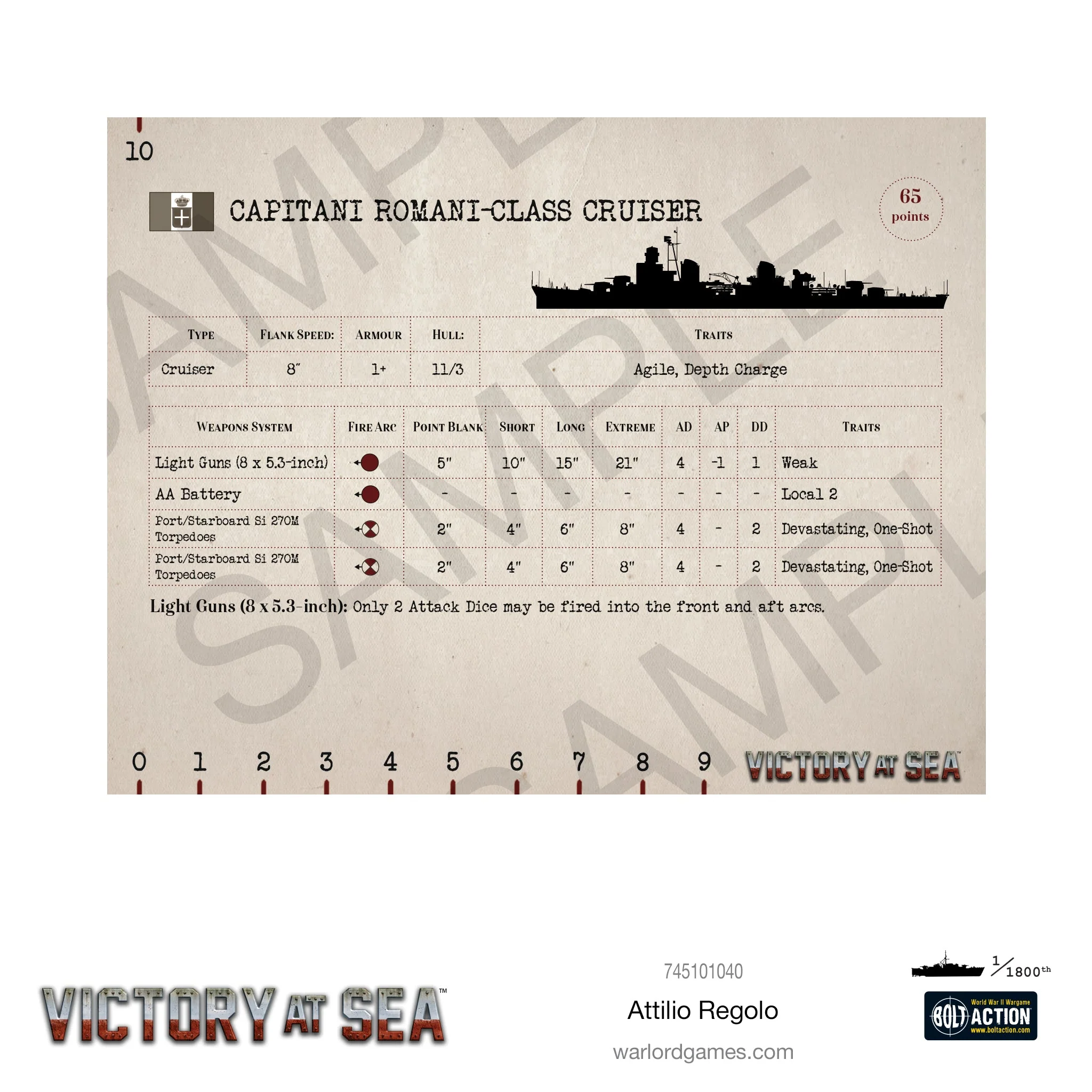 Victory at Sea: Attilio Regolo - Image 6