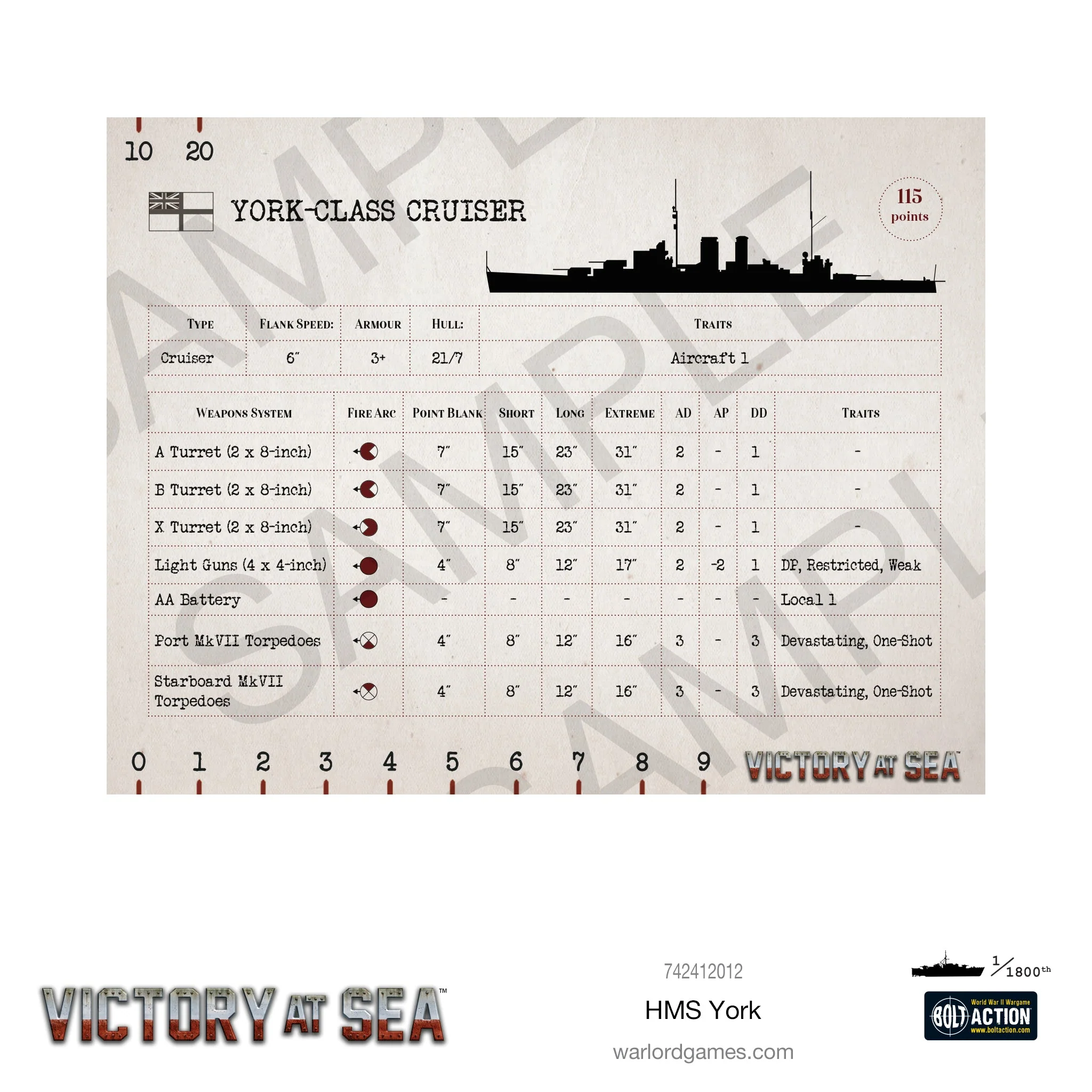 Victory at Sea: HMS York - Image 6