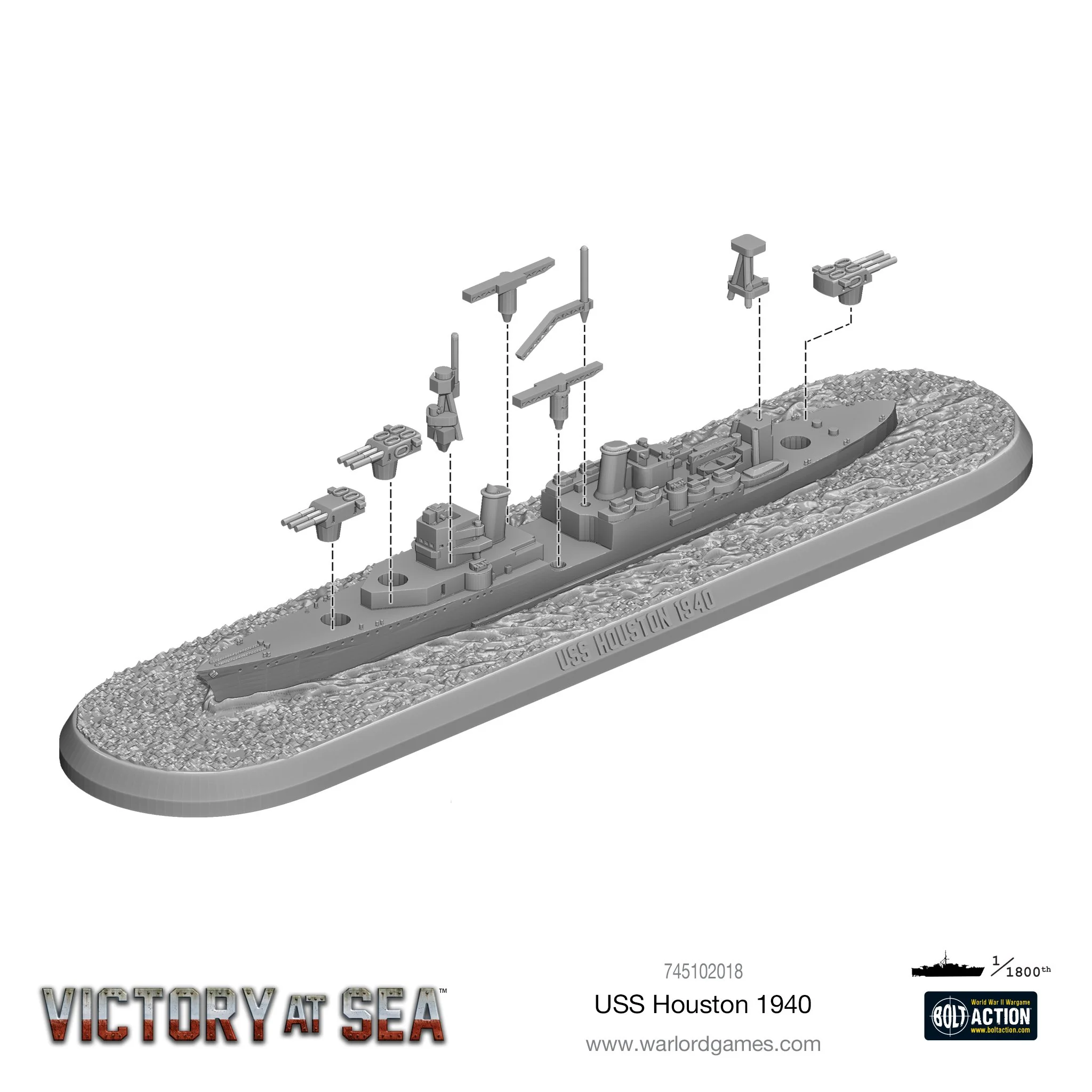Victory at Sea - USS Houston - Image 4