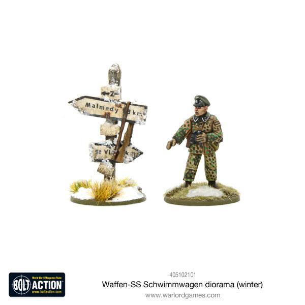 Waffen-SS Schwimmwagen diorama (winter) - Image 2