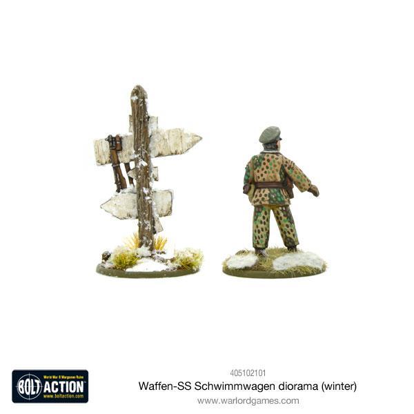 Waffen-SS Schwimmwagen diorama (winter) - Image 3