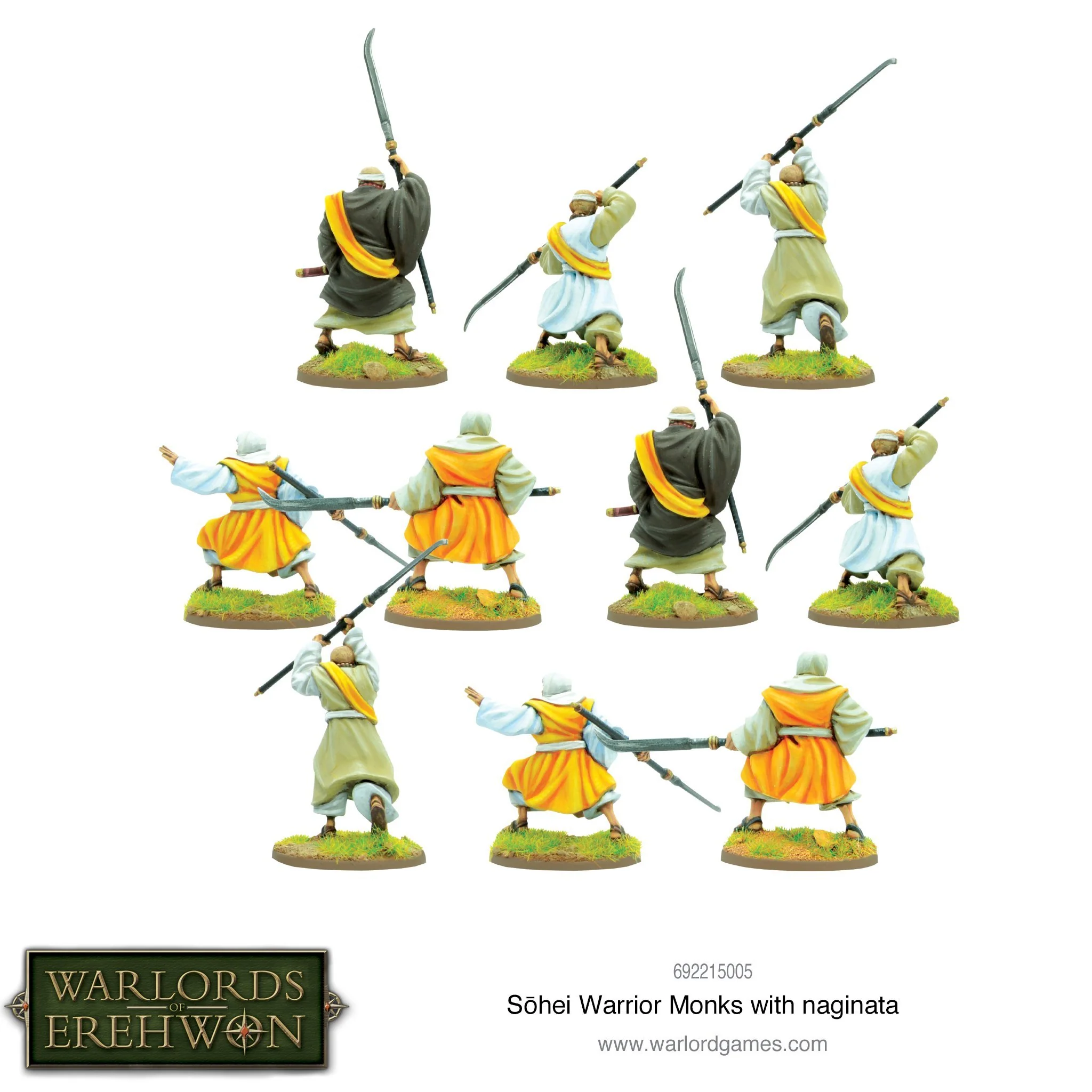 Warlord of Erehwon: Sohei Warrior Monks with naginata - Image 2