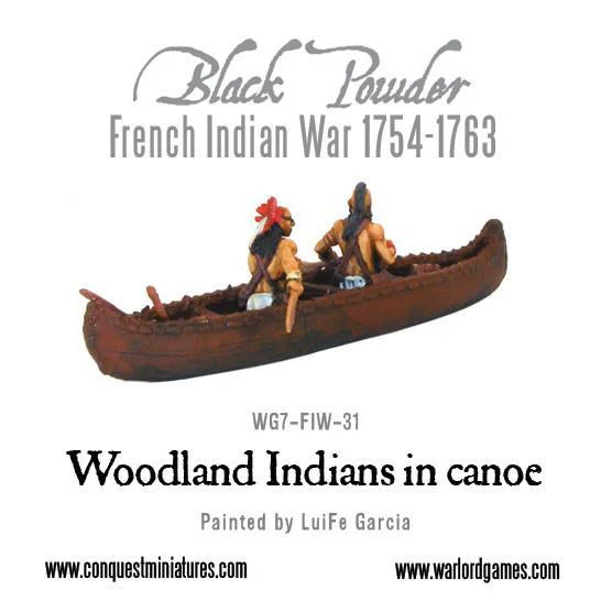 Woodland Indians in canoe - Image 2