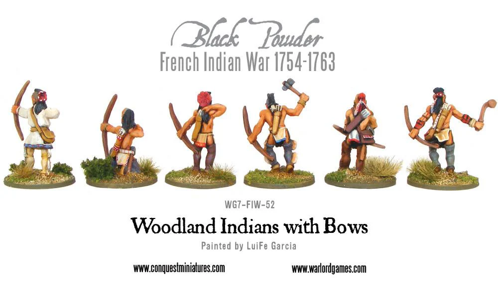 Woodland Indians with bows - Image 2