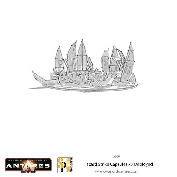 x5 Hazard Strike Capsules Deployed set - Image 2