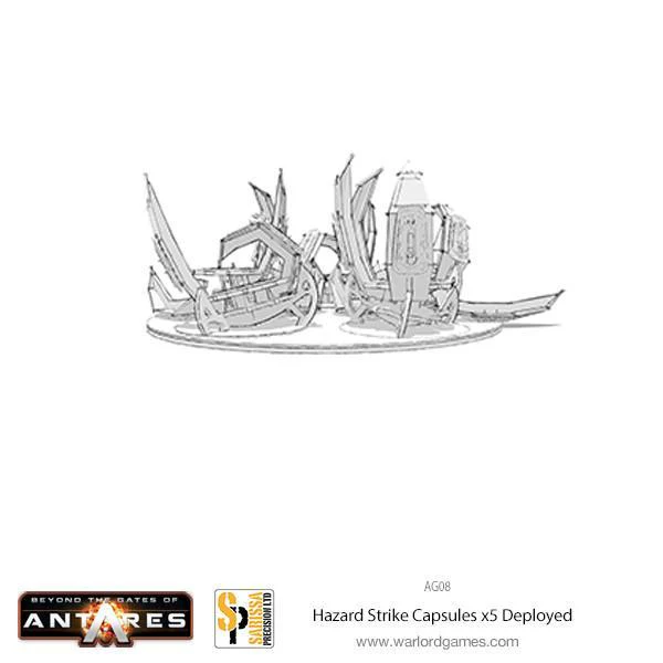 x5 Hazard Strike Capsules Deployed set - Image 3
